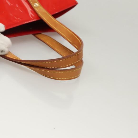 LOUIS VUITTON Monogram Vernis Reade MM Hand Bag Red Rouge M91086 - Picture 7 of 12